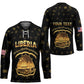 Personalized Liberia Vai Syllabary Heritage Hockey Jersey National Emblem Golden Style
