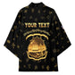 Personalized Liberia Vai Syllabary Heritage Kimono National Emblem Golden Style