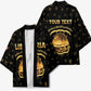 Personalized Liberia Vai Syllabary Heritage Kimono National Emblem Golden Style