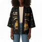 Personalized Liberia Vai Syllabary Heritage Kimono National Emblem Golden Style