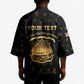 Personalized Liberia Vai Syllabary Heritage Kimono National Emblem Golden Style