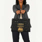 Liberia Vai Syllabary Heritage Leather Bag National Emblem Golden Style