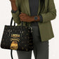 Liberia Vai Syllabary Heritage Leather Bag National Emblem Golden Style