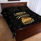 Liberia National Emblem Golden Quilt Bed Set Vai Syllabary Heritage - African Pride