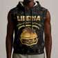 Personalized Liberia National Emblem Golden Sleeveless Hoodie Vai Syllabary Heritage - African Pride