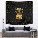 Liberia National Emblem Golden Tapestry Vai Syllabary Heritage - African Pride