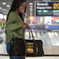 Liberia Vai Syllabary Heritage Travel Bag National Emblem Golden Style