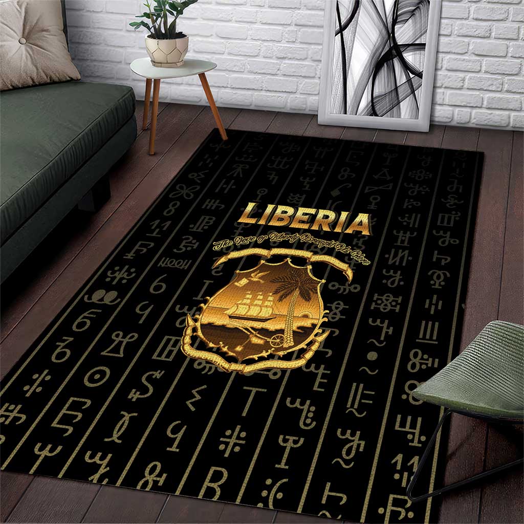 Liberia Area Rug Vai Syllabary Pattern by African Pride