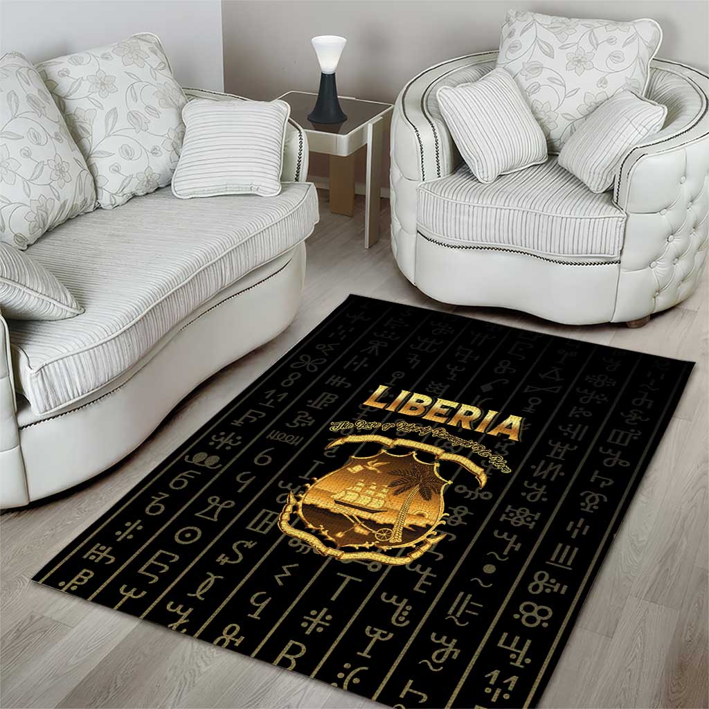 Liberia Area Rug Vai Syllabary Pattern - African Pride