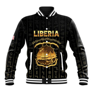 Personalized Liberia Baseball Jacket Vai Syllabary Pattern - African Pride
