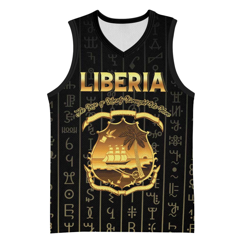 Personalized Liberia Basketball Jersey Vai Syllabary Pattern - African Pride