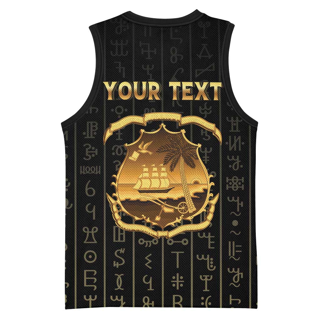 Personalized Liberia Basketball Jersey Vai Syllabary Pattern - African Pride