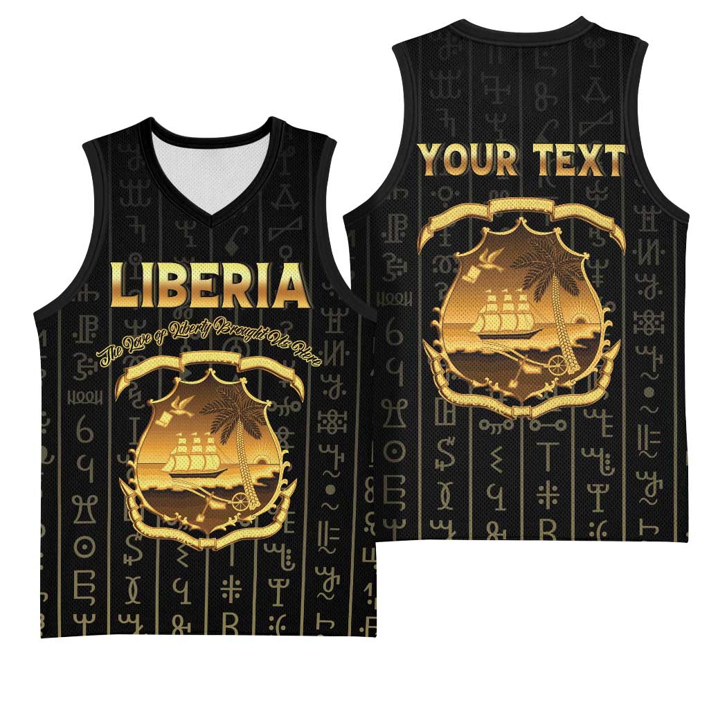 Personalized Liberia Basketball Jersey Vai Syllabary Pattern - African Pride