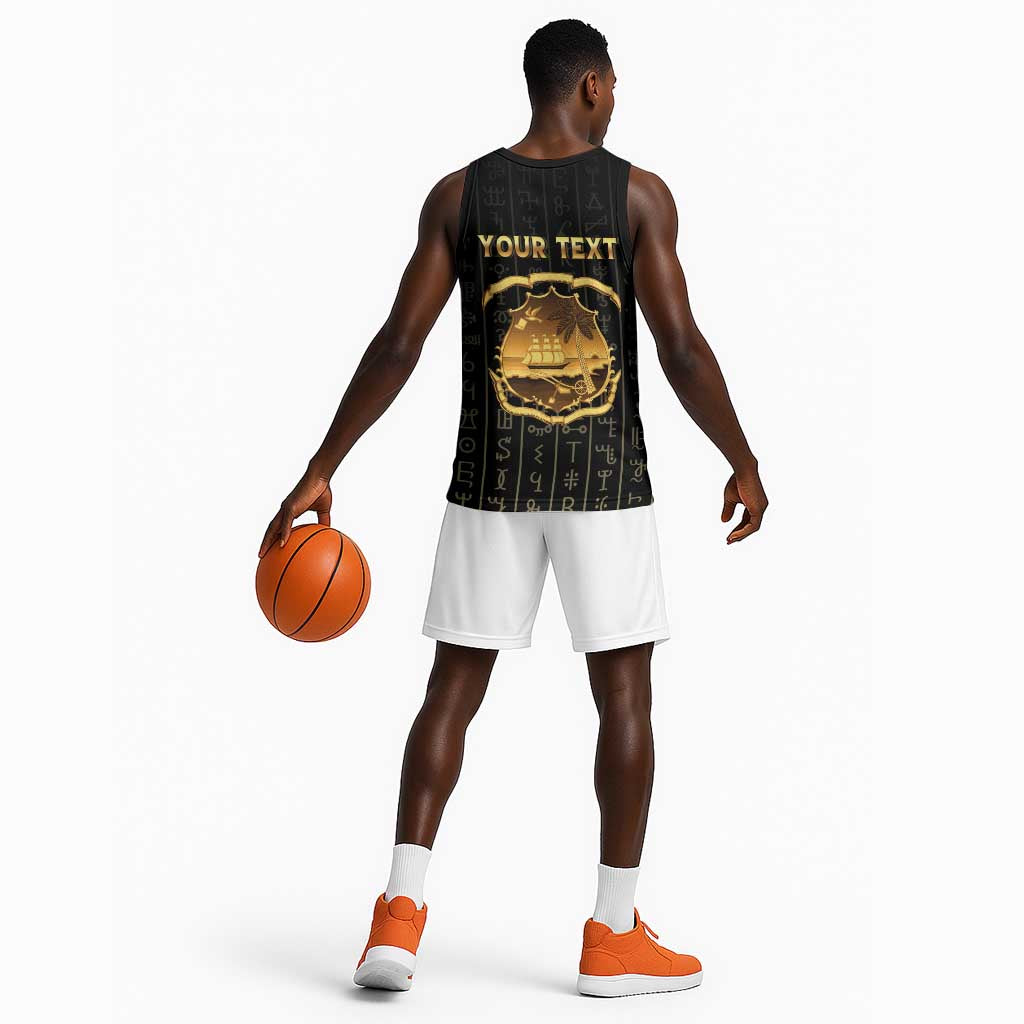 Personalized Liberia Basketball Jersey Vai Syllabary Pattern - African Pride