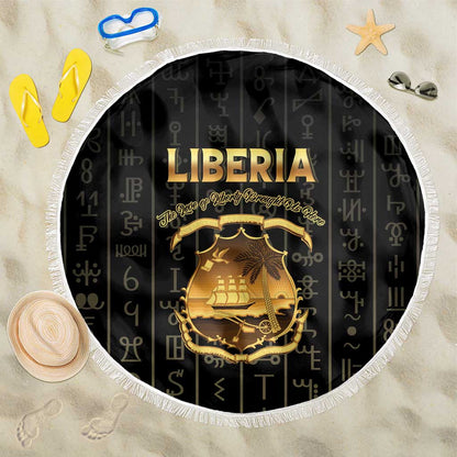 Liberia Beach Blanket Vai Syllabary Pattern - African Pride