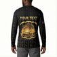 Personalized Liberia Vai Syllabary Vertical Pattern Button Sweatshirt