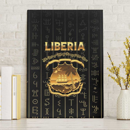 Liberia Canvas Wall Art Vai Syllabary Pattern - African Pride
