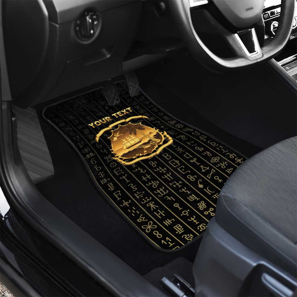 Personalized Liberia Car Mats Vai Syllabary Pattern - African Pride