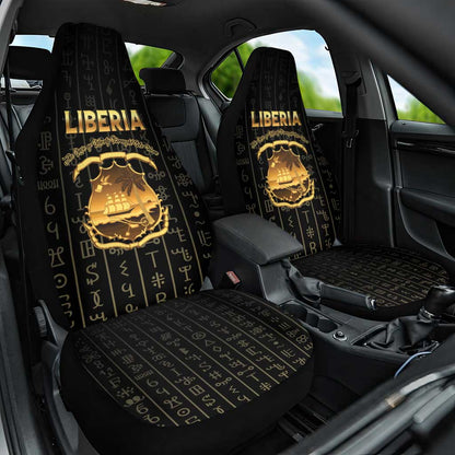 Liberia Car Seat Cover Vai Syllabary Pattern - African Pride