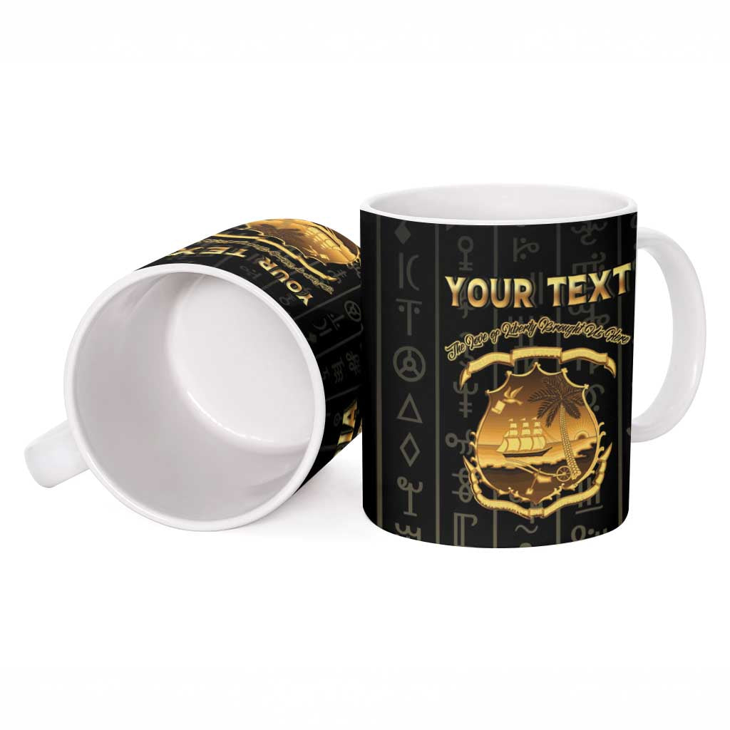 Personalized Liberia Vai Syllabary Vertical Pattern Ceramic Mug