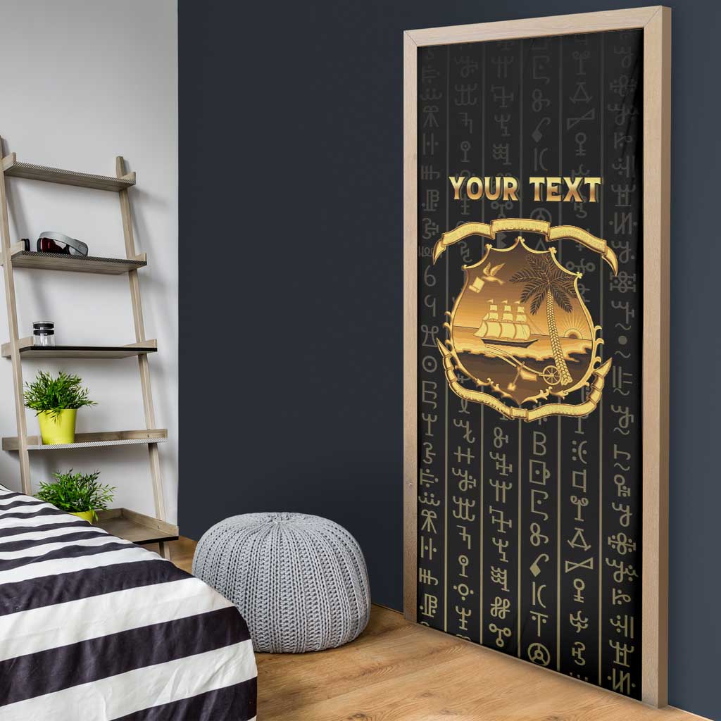 Personalized Liberia Vai Syllabary Vertical Pattern Door Cover