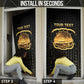 Personalized Liberia Vai Syllabary Vertical Pattern Door Cover