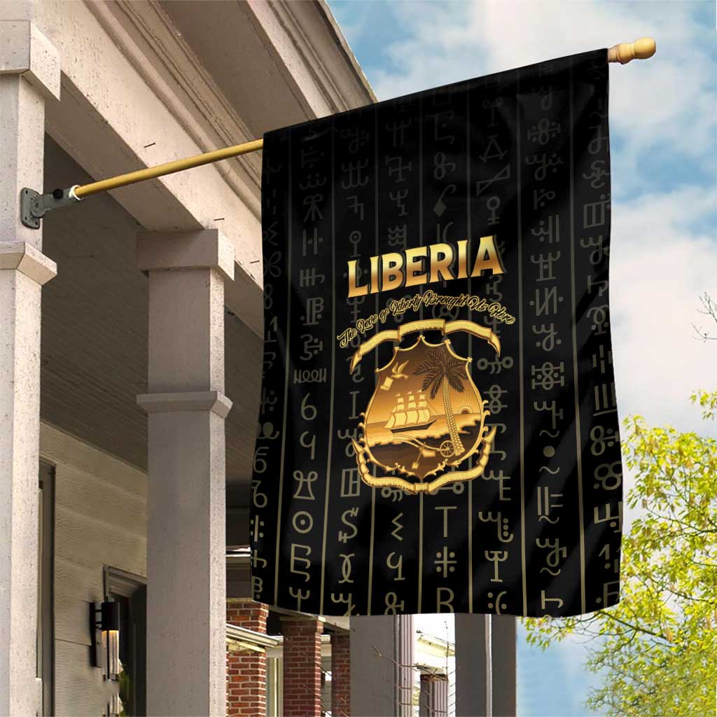 Liberia Garden Flag Vai Syllabary Pattern - African Pride