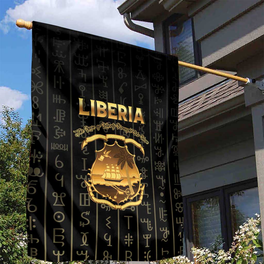 Liberia Garden Flag Vai Syllabary Pattern - African Pride