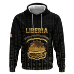 Personalized Liberia Hoodie Vai Syllabary Pattern - African Pride