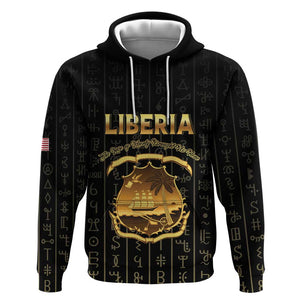 Personalized Liberia Hoodie Vai Syllabary Pattern - African Pride