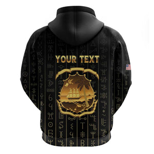 Personalized Liberia Hoodie Vai Syllabary Pattern - African Pride