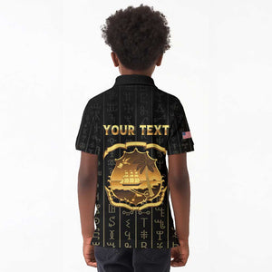 Personalized Liberia Kid Polo Shirt Vai Syllabary Pattern - African Pride