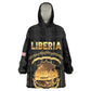 Personalized Liberia Kid Wearable Blanket Hoodie Vai Syllabary Pattern - African Pride
