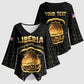 Personalized Liberia Vai Syllabary Vertical Pattern Kimono Sleeve Blouse