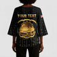 Personalized Liberia Vai Syllabary Vertical Pattern Kimono Sleeve Blouse