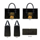 Liberia Vai Syllabary Vertical Pattern Leather Bag
