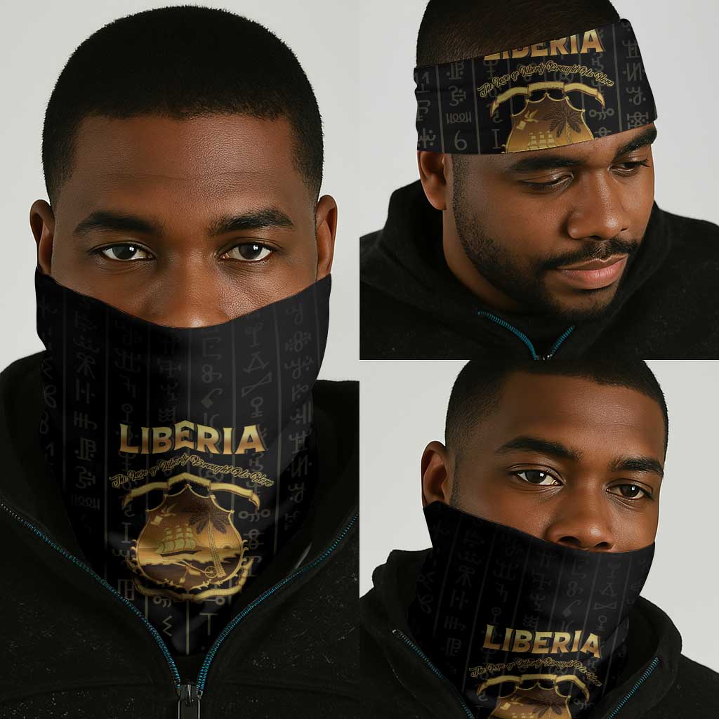 Liberia Neck Gaiter Vai Syllabary Pattern - African Pride