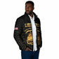 Personalized Liberia Vai Syllabary Vertical Pattern Padded Jacket
