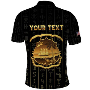 Personalized Liberia Polo Shirt Vai Syllabary Pattern - African Pride