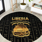 Liberia Round Carpet Vai Syllabary Pattern - African Pride