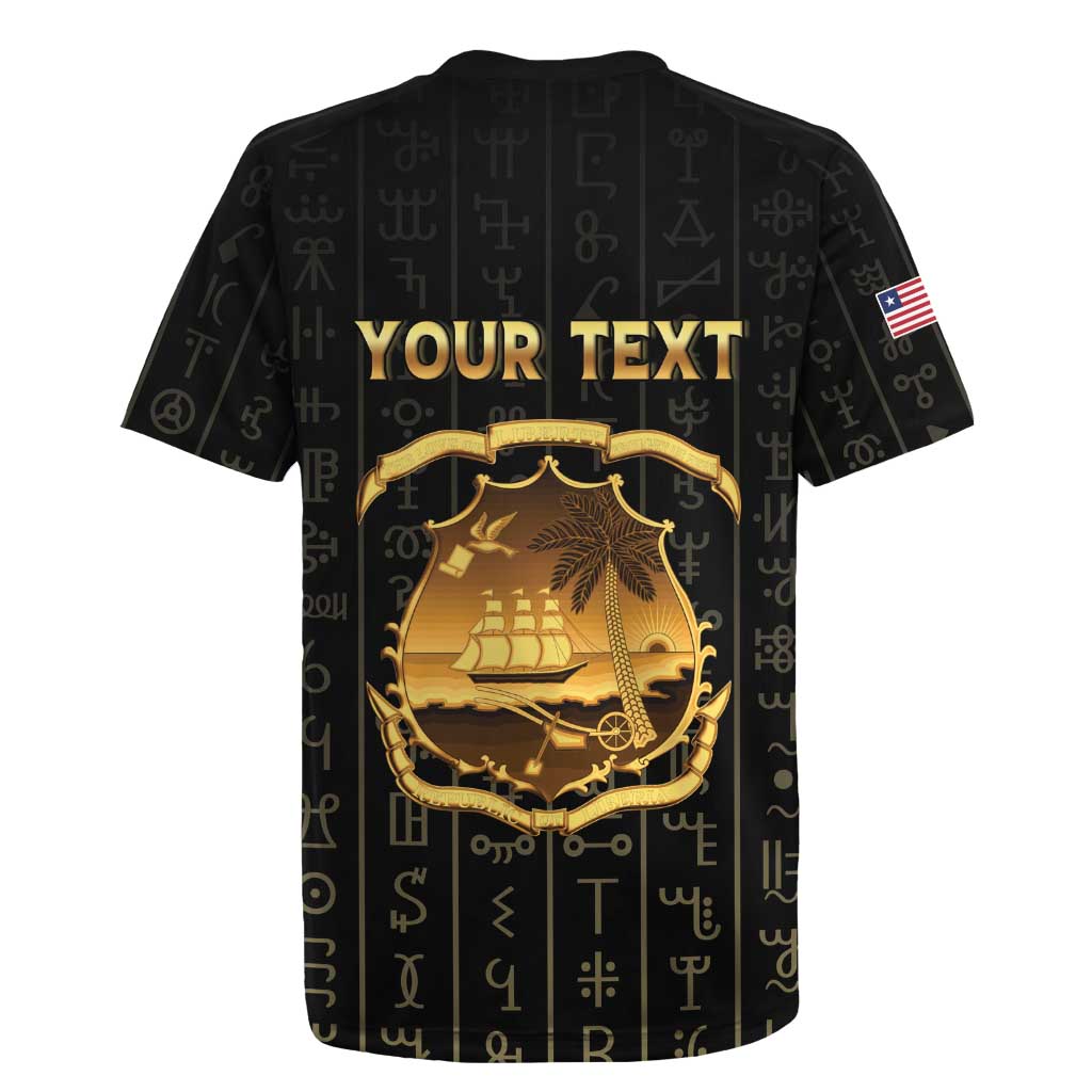 Personalized Liberia Rugby Jersey Vai Syllabary Pattern - African Pride