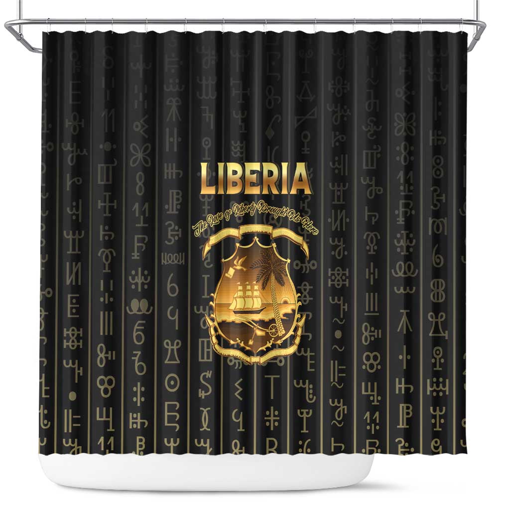 Liberia Shower Curtain Vai Syllabary Pattern - African Pride
