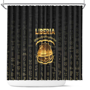 Liberia Shower Curtain Vai Syllabary Pattern - African Pride