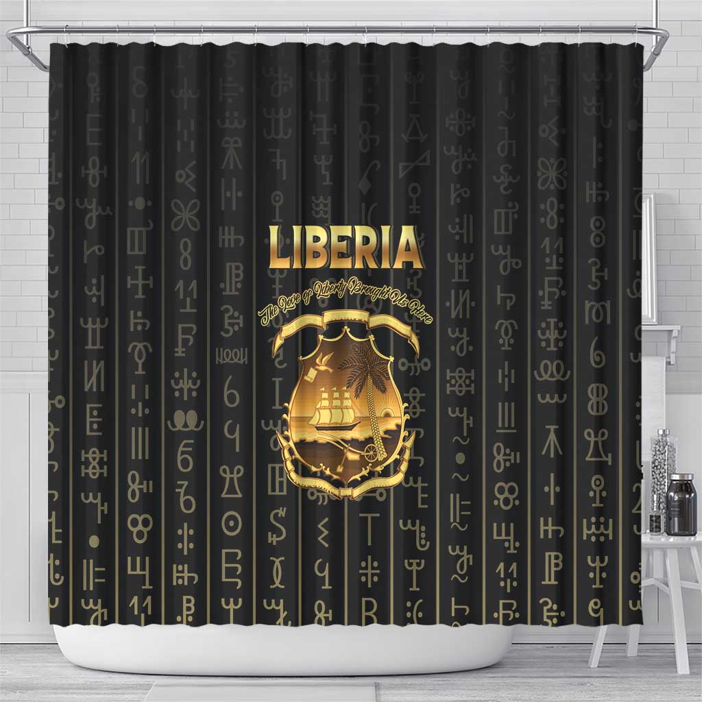 Liberia Shower Curtain Vai Syllabary Pattern - African Pride
