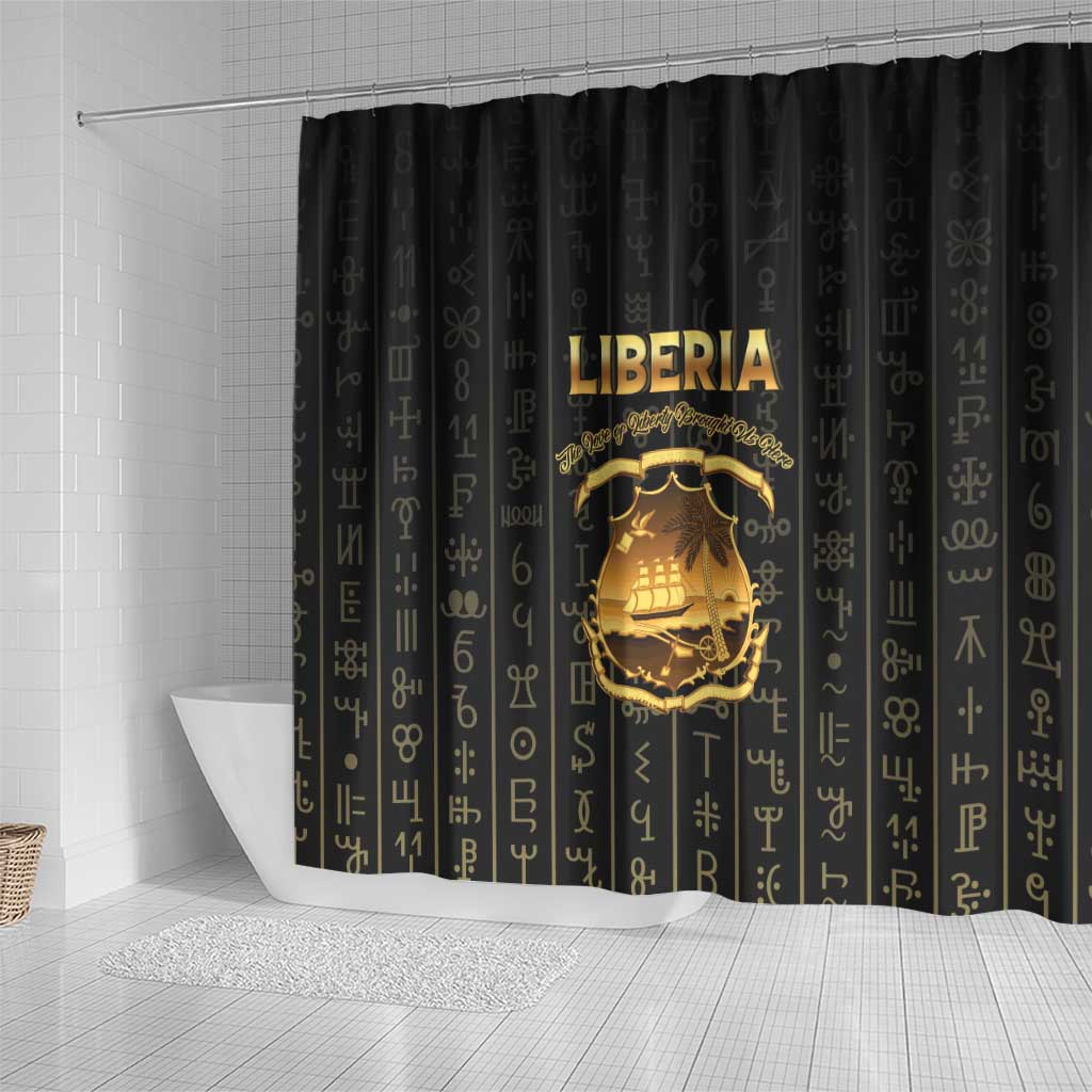 Liberia Shower Curtain Vai Syllabary Pattern - African Pride