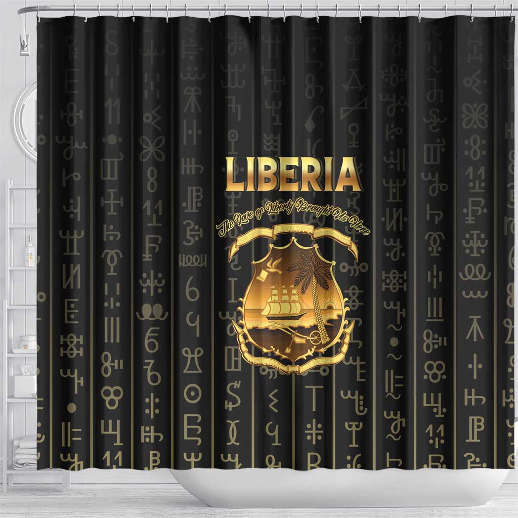 Liberia Shower Curtain Vai Syllabary Pattern - African Pride