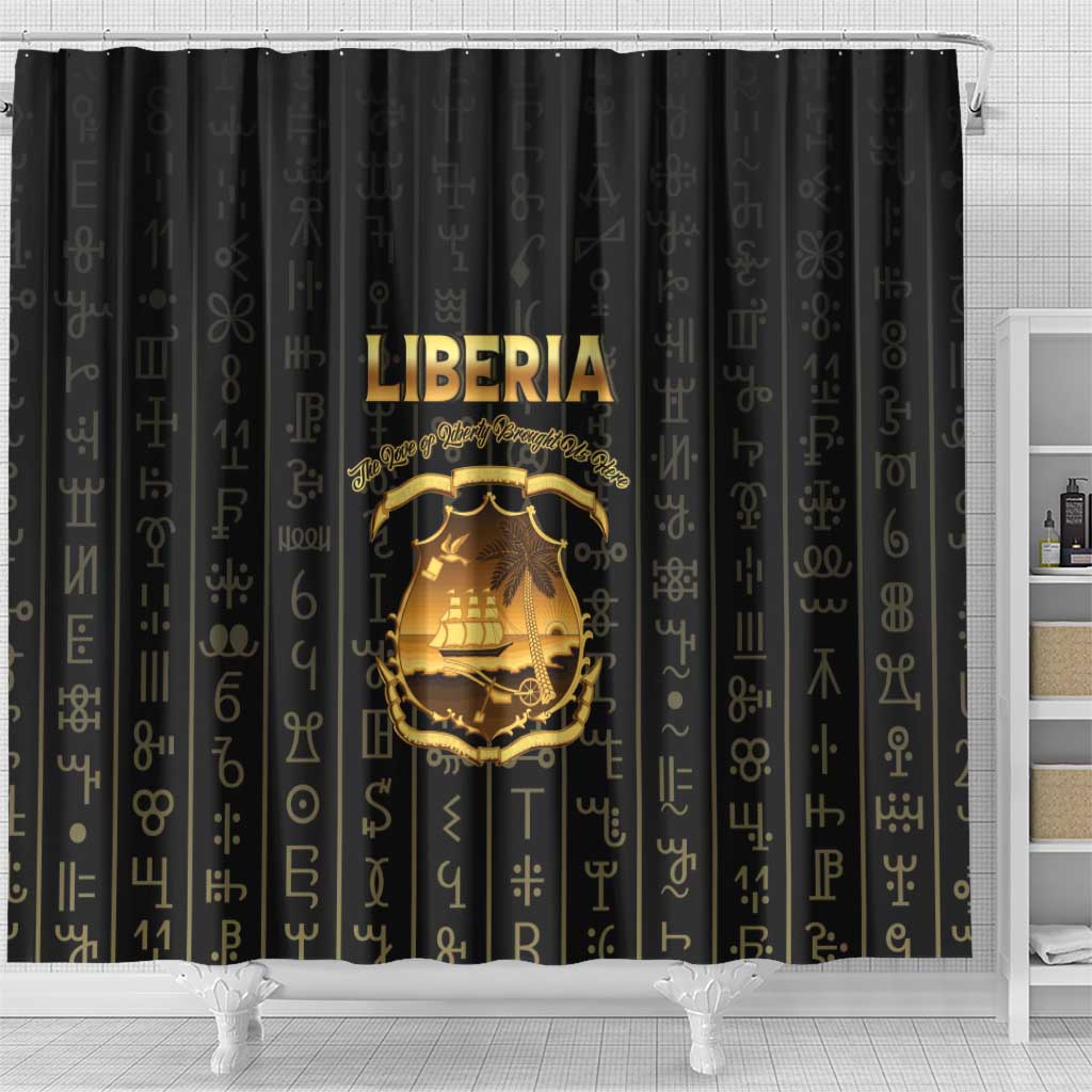 Liberia Shower Curtain Vai Syllabary Pattern - African Pride