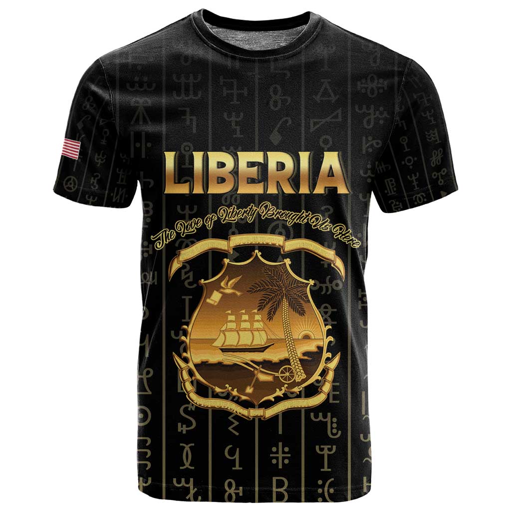 Personalized Liberia T shirt Vai Syllabary Pattern - African Pride