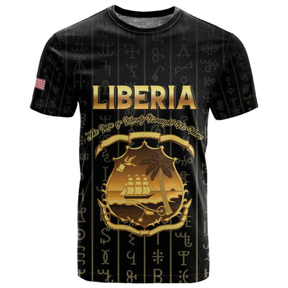 Personalized Liberia T shirt Vai Syllabary Pattern - African Pride