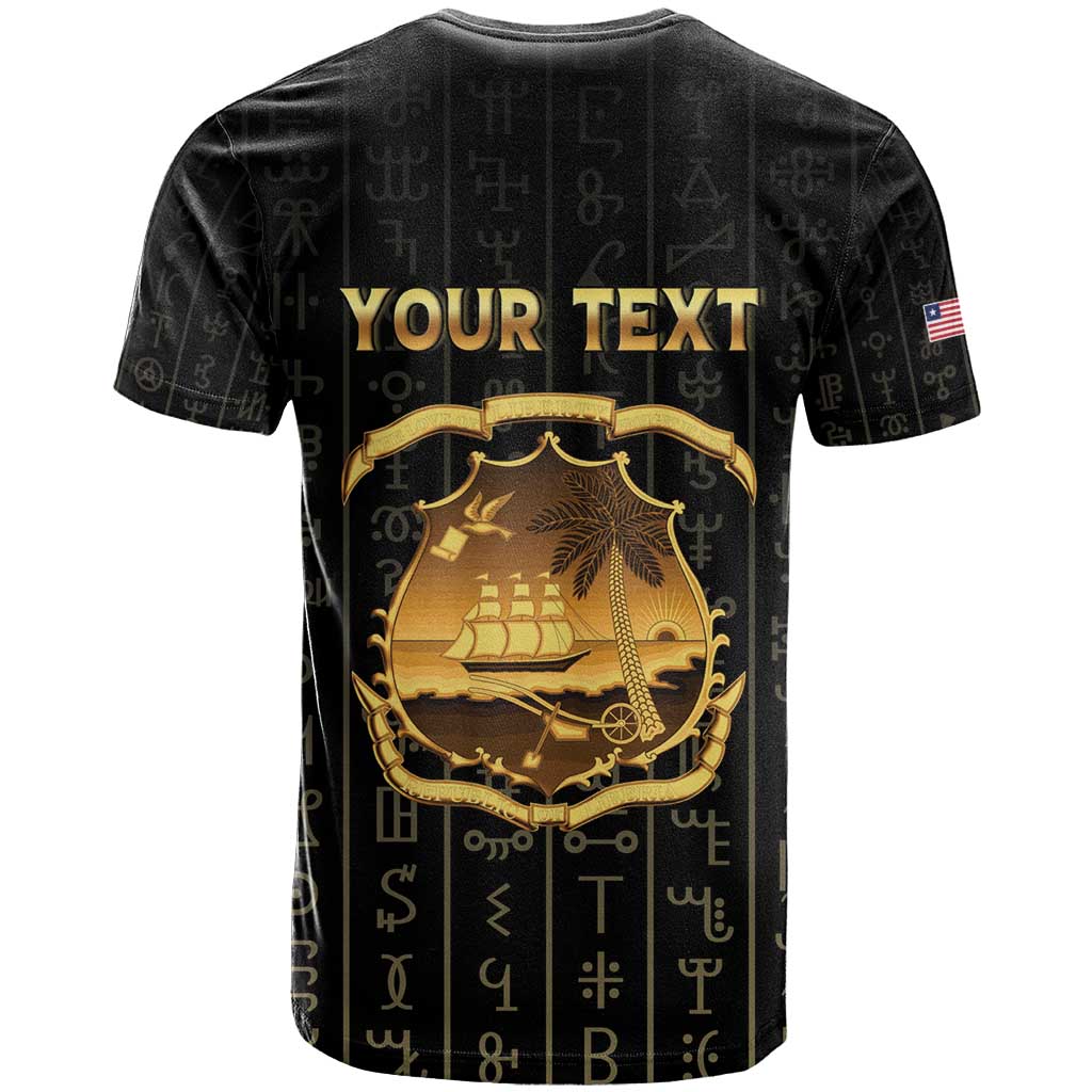 Personalized Liberia T shirt Vai Syllabary Pattern - African Pride